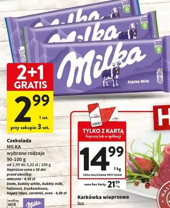 Intermarche Czekolada Milka Oreo oferta