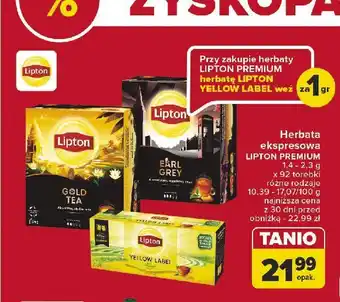 Carrefour Market Herbata LIPTON BRILLIANT GOLD TEA oferta