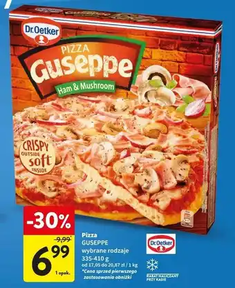 Intermarche Pizza z szynką i pieczarkami Dr. Oetker Guseppe oferta