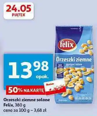 Auchan Orzeszki ziemne smażone i solone Felix oferta