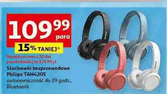 Słuchawki tah4205wt/00 niebieskie Philips