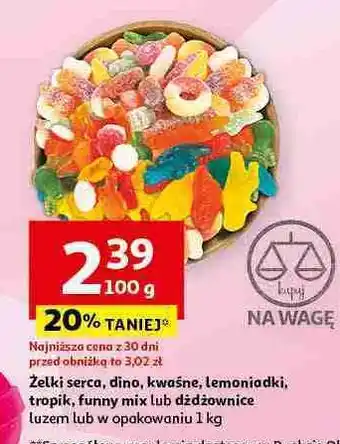 Auchan Żelki dinozaury oferta