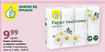 Auchan Papier toaletowy rumiankowy Podniesiony Kciuk oferta