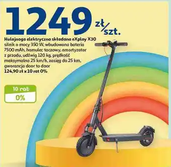 Auchan Hulajnoga elektryczna x30 Explay oferta