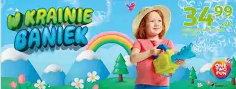 Auchan Wyrzutnia do baniek mydlanych 42 cm One Two Fun oferta