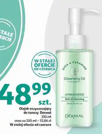 Auchan Olejek oczyszczający do twarzy Dermal oferta