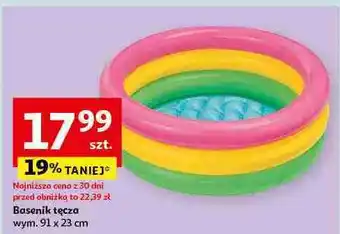Auchan Basen tęcza 91 x 23 cm oferta