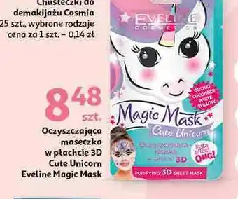 Auchan Matująca maska w płacie 3d unicorn Eveline Magic Mask oferta