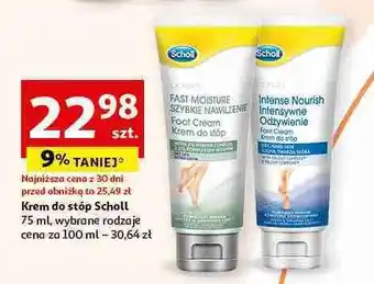 Auchan Krem do stóp intensywne odżywienie Scholl Expert Care oferta