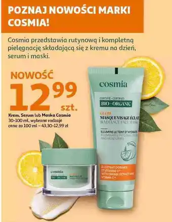 Auchan Krem do twarzy Cosmia Bio oferta