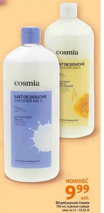 Auchan Żel pod prysznic mleczny Cosmia oferta