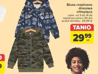 Carrefour Bluza dresowa chłopięca oferta