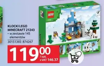 Selgros KLOCKI LEGO MINECRAFT 21243 oferta