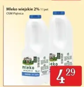 Społem Piątnica Mleko wiejskie świeże 2,0% 1 l oferta