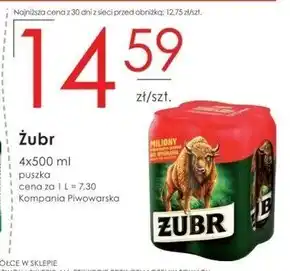 Frac Żubr Piwo jasne 2 l (4 x 0,5 l) oferta