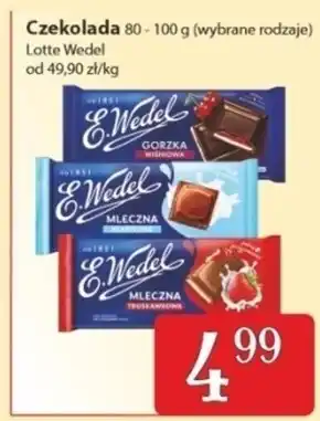 Społem Czekolada Wedel oferta