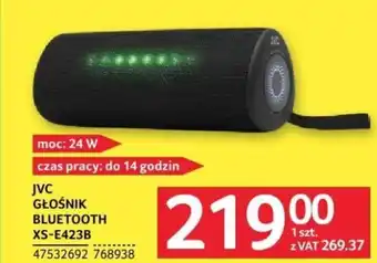 Selgros JVC GŁOŚNIK BLUETOOTH XS-E423B oferta