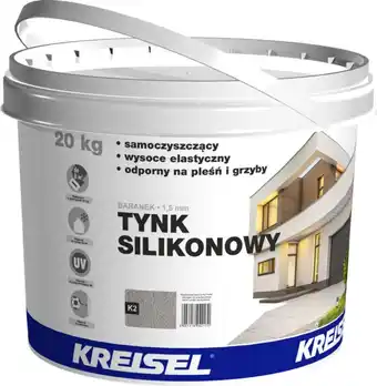 Castorama Tynk silikonowy Kreisel K2 jasnoszary 20 kg oferta