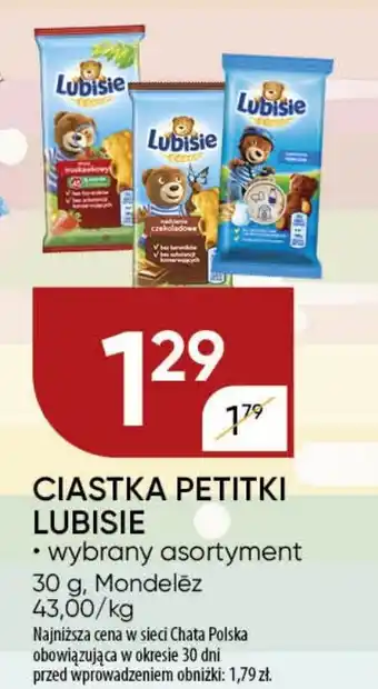 Chata Polska CIASTKA PETITKI LUBISIE 30 g oferta
