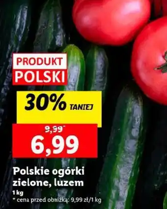 Lidl Polskie ogórki zielone, luzem 1 kg oferta
