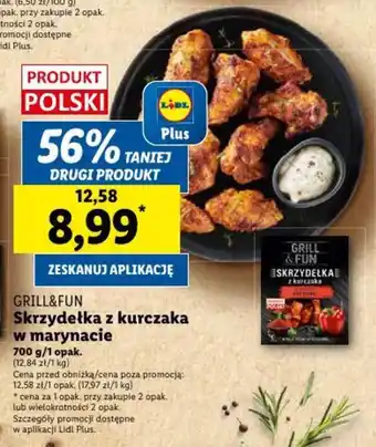 Lidl Skrzydełka z kurczaka w marynacie 700 g/1 opak. oferta
