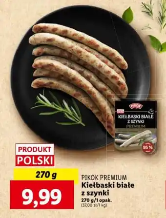 Lidl Kiełbaski białe z szynki 270 g oferta
