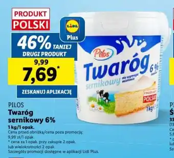Lidl Twaróg sernikowy 6% 1 kg/1 opak. oferta