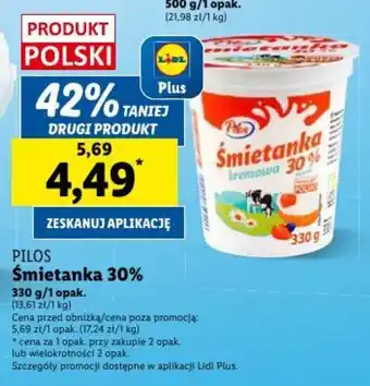 Lidl Śmietanka 30% 330 g/1 opak. oferta