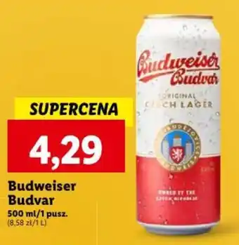 Lidl Budweiser Budvar 500 ml/1 pusz. oferta