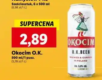 Lidl Okocim O.K. 500 ml oferta