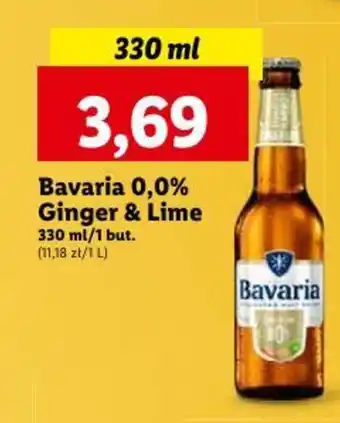 Lidl Bavaria 0,0% Ginger & Lime 330 ml oferta