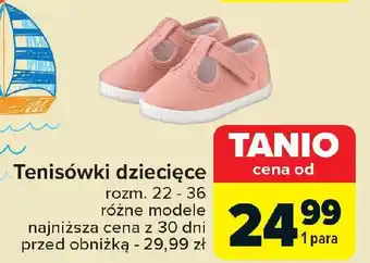Carrefour Tenisówki dziecięce oferta