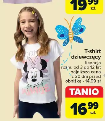Carrefour T-shirt dziewczęcy oferta