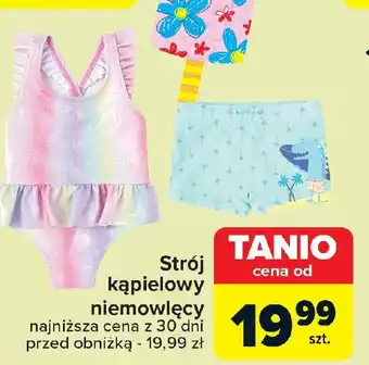 Carrefour Strój kąpielowy niemowlęcy oferta