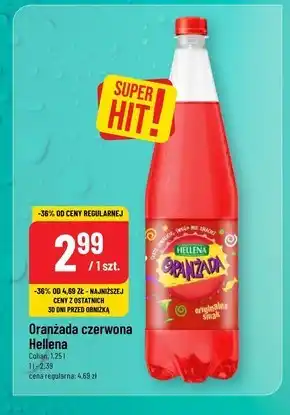Polomarket Oranżada Hellena Oranżada Czerwona 1,25 l oferta