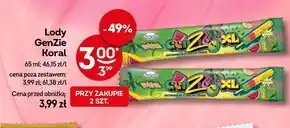 Żabka Lody Koral oferta