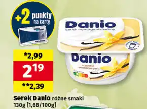 Społem Danio Serek homogenizowany o smaku waniliowym 130 g oferta