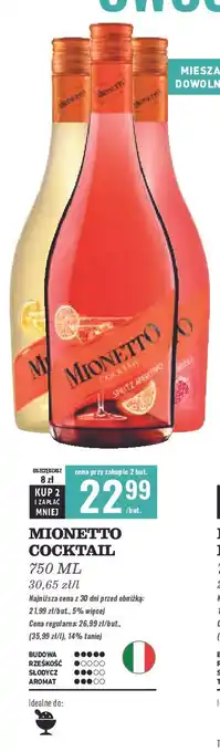 Biedronka Wino spritz aperitivo Mionetto Cocktail oferta