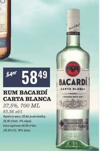 Biedronka Rum Bacardi Carta Blanca oferta