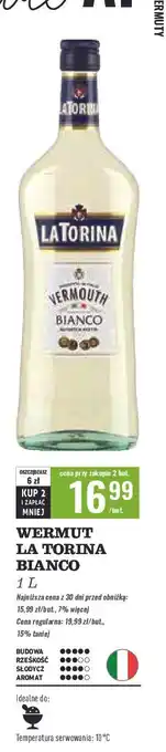 Biedronka Vermouth Latorina Bianco oferta