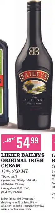 Biedronka Likier Baileys Original Irish Cream oferta