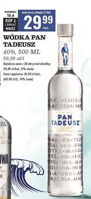 Biedronka Wódka Pan Tadeusz oferta