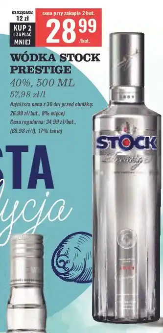 Biedronka Wódka Stock Prestige oferta