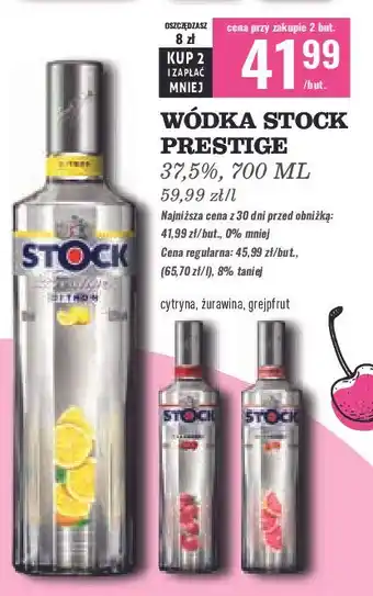 Biedronka Wódka Stock Prestige Cranberry oferta