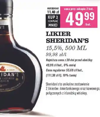 Biedronka Likier Sheridan's Coffee oferta