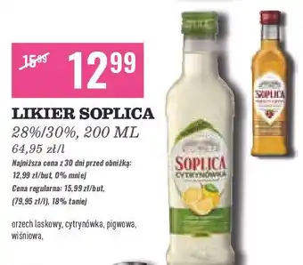 Biedronka Likier 30% Soplica Orzech Laskowy oferta