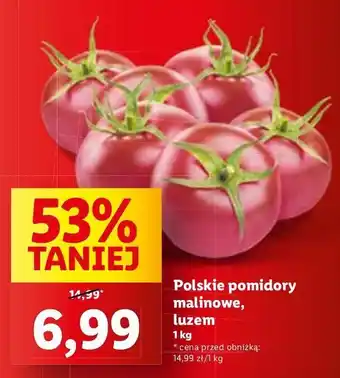 Lidl Pomidory malinowe polska oferta