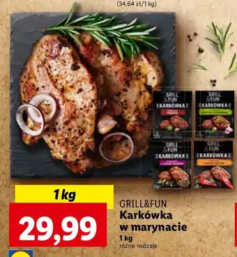 Lidl Karkówka wieprzowa w marynacie z papryki wędzonej Grill And Fun oferta