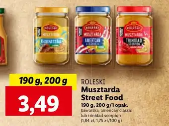 Lidl Musztarda bawarska łagodna Roleski Street Food oferta