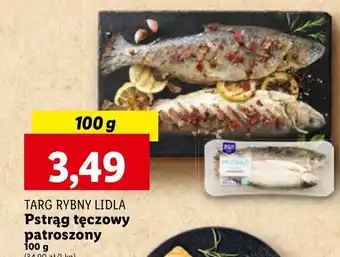 Pstrąg tęczowy patroszony cały Targ Rybny Lidla